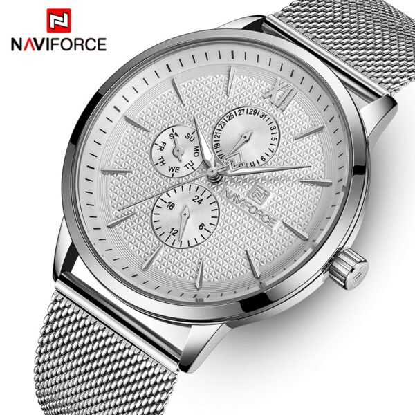 NAVIFORCE Men’s Luxury Waterproof Quartz Multi-Function Watch